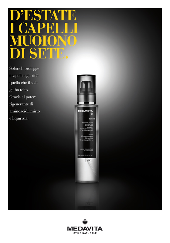 liberate le aragoste medavita cosmetici prodotti capelli pubblicità line solari